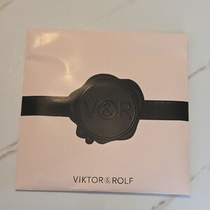 NIB- Viktor & Rolf Scarf Soft Pink with Black Seal